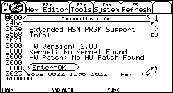 Extended ASM PRGM Support Info